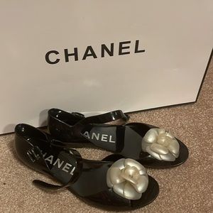 Chanel jelly flats